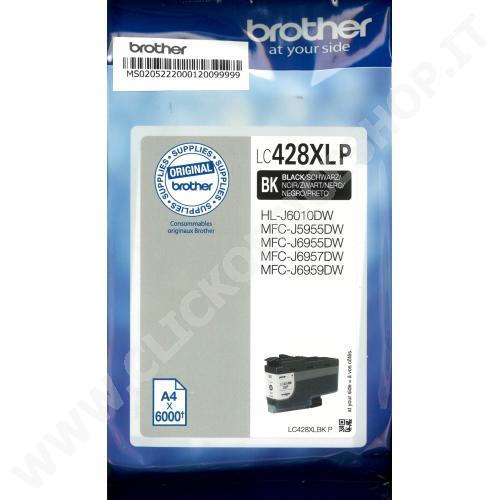 CARTUCCIA BROTHER LC-428XLBK (6.000PG) NERO - ORIGINALE